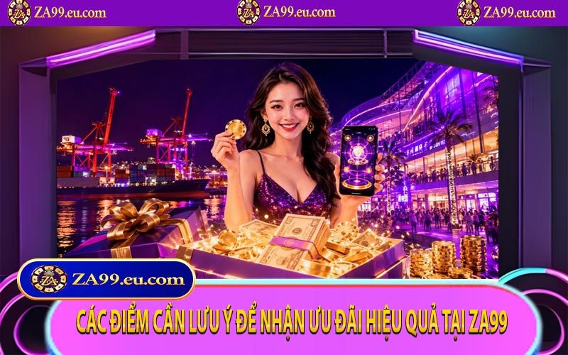 Các điểm cần lưu ý để nhận ưu đãi hiệu quả tại ZA99